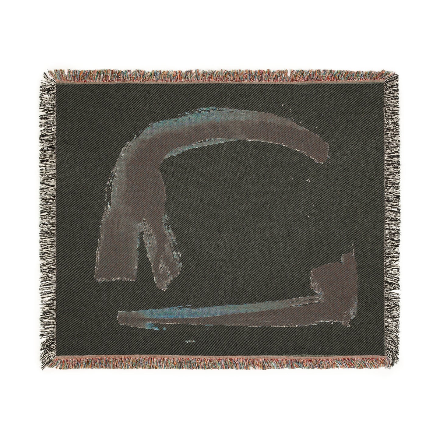 Woven Blanket - Simplistic Sumi Ink Paint Strokes