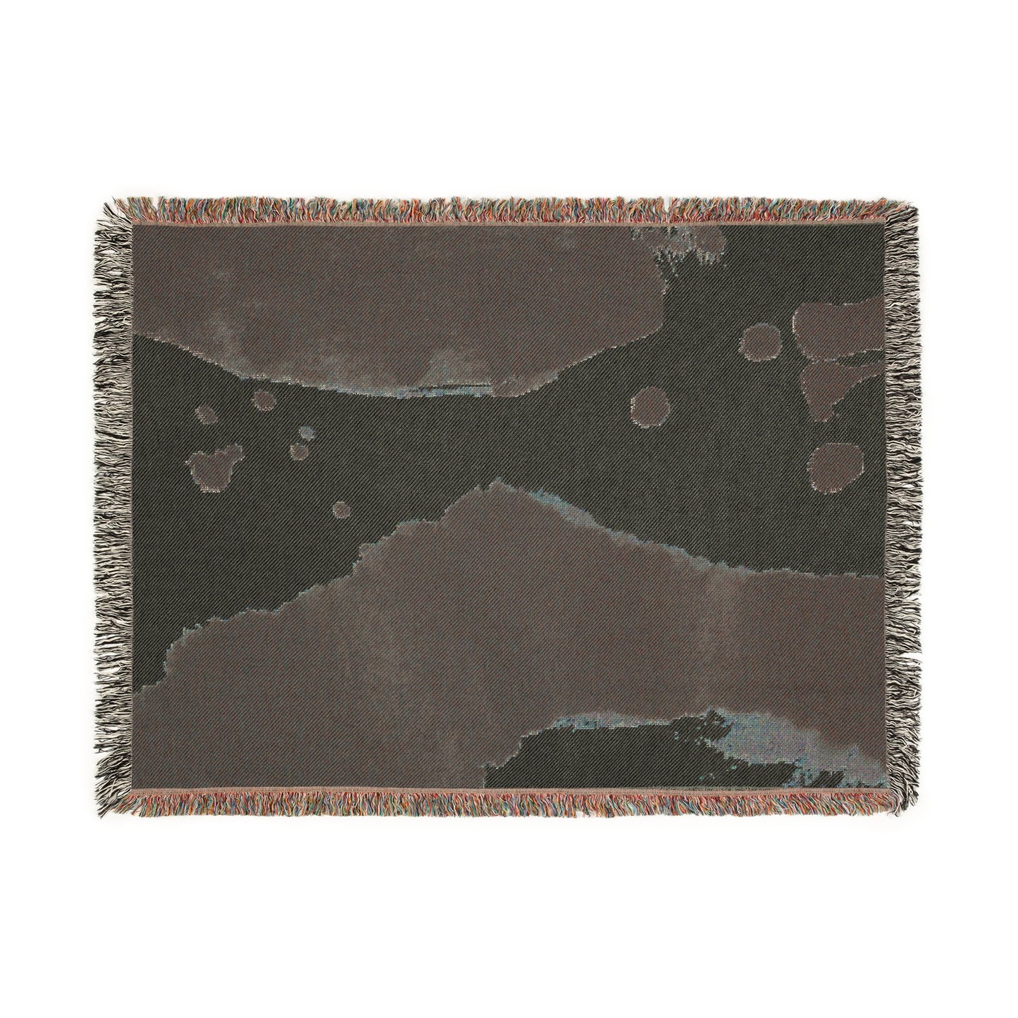 Woven Blanket - Sumi Ink Paint Splatter