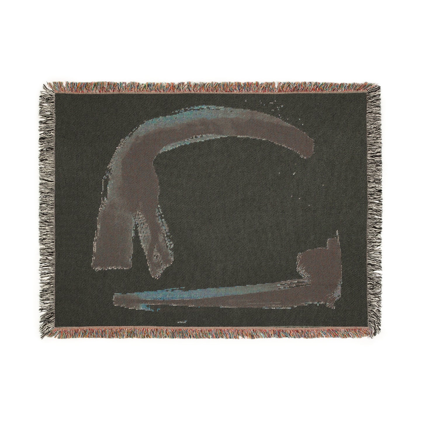 Woven Blanket - Simplistic Sumi Ink Paint Strokes