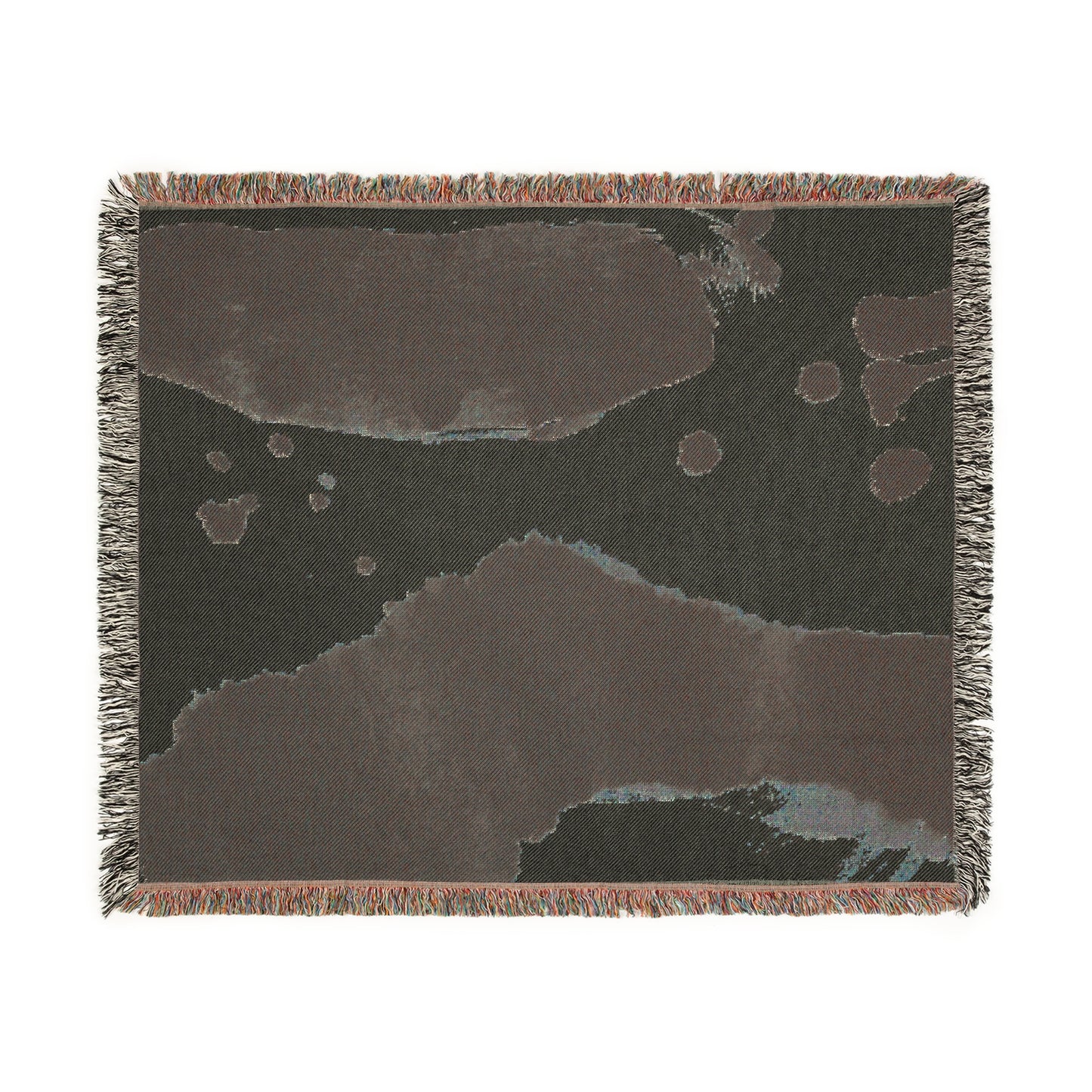 Woven Blanket - Sumi Ink Paint Splatter