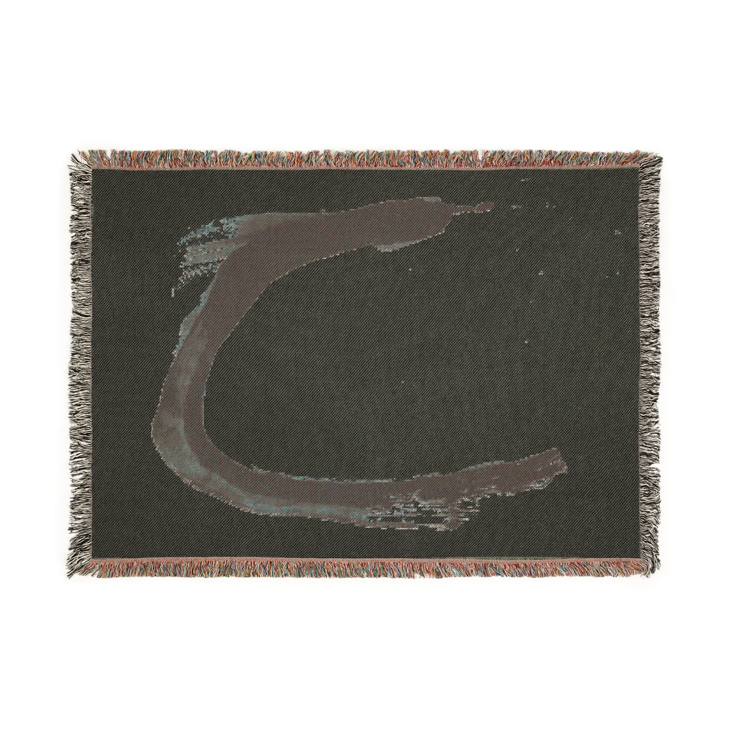 Woven Blanket - Sumi Ink Paint Stroke