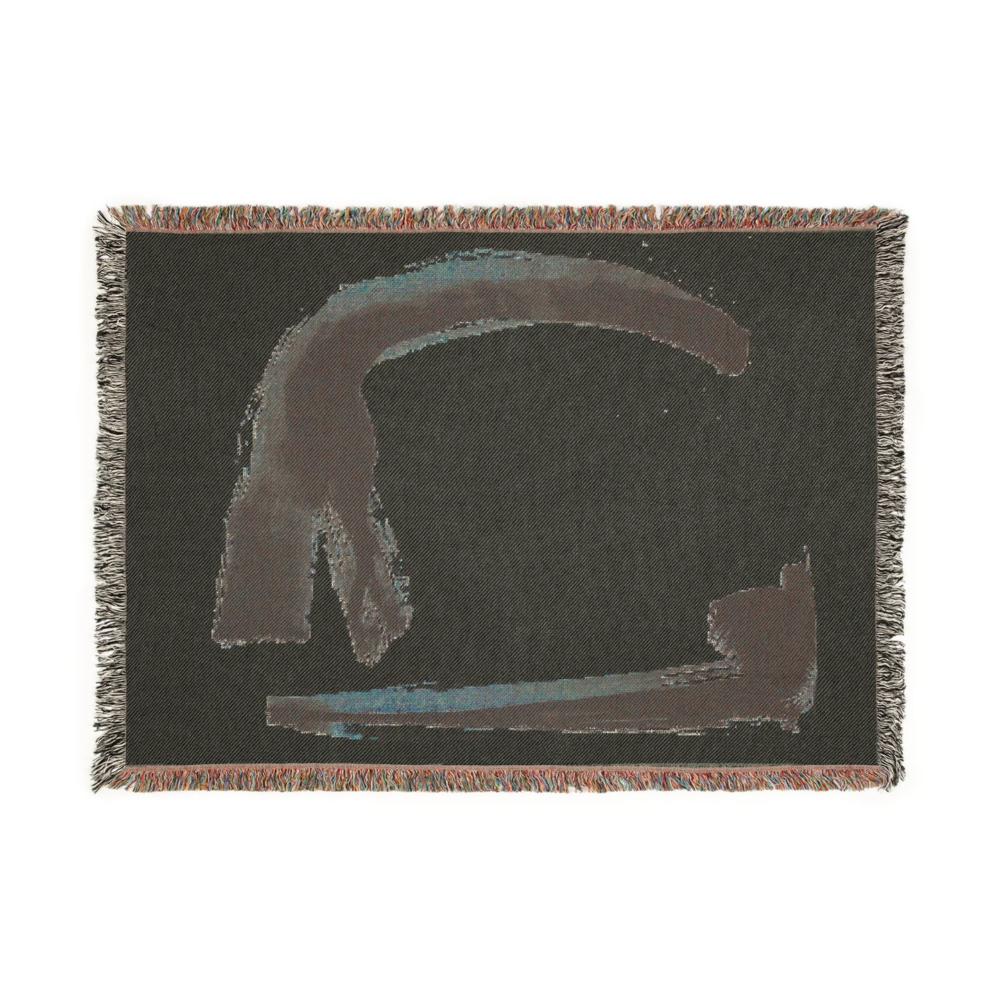 Woven Blanket - Simplistic Sumi Ink Paint Strokes