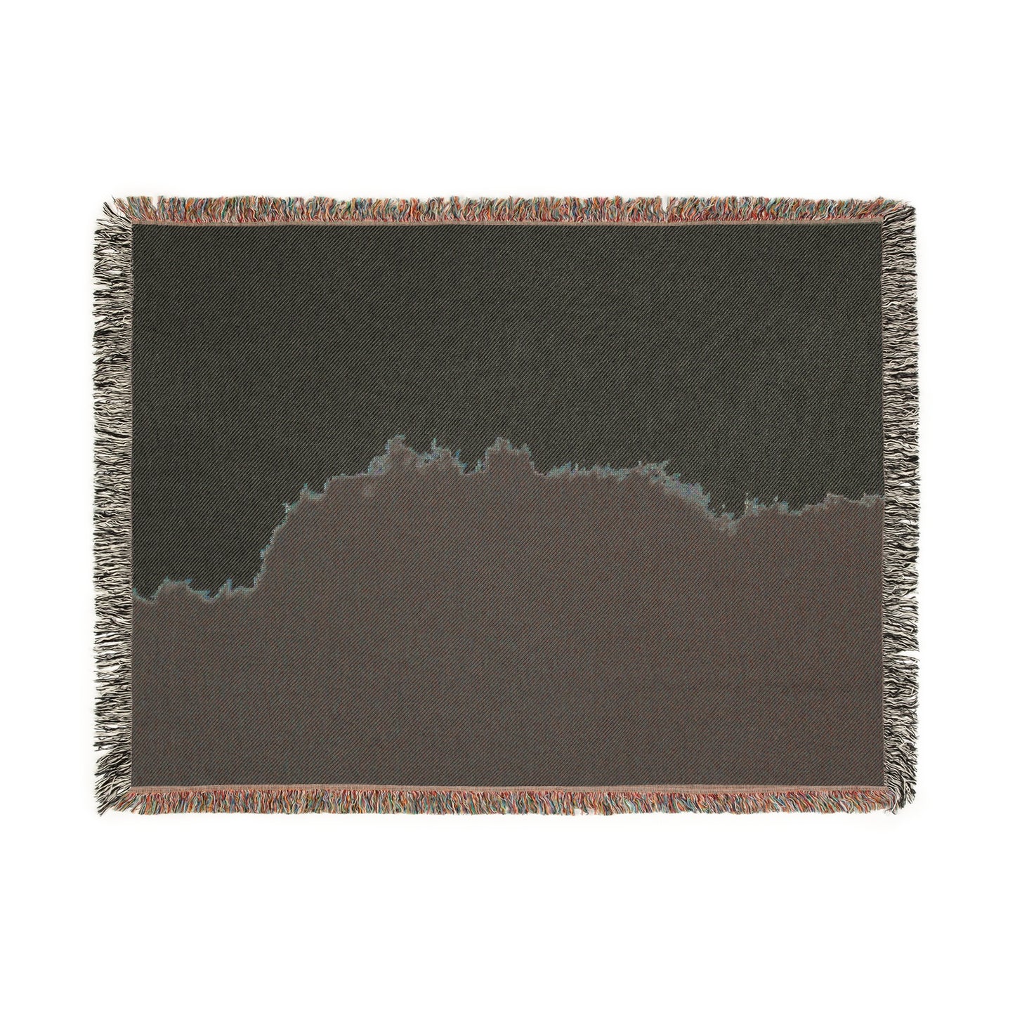 Woven Blanket - Half-&-Half Paint Splatter