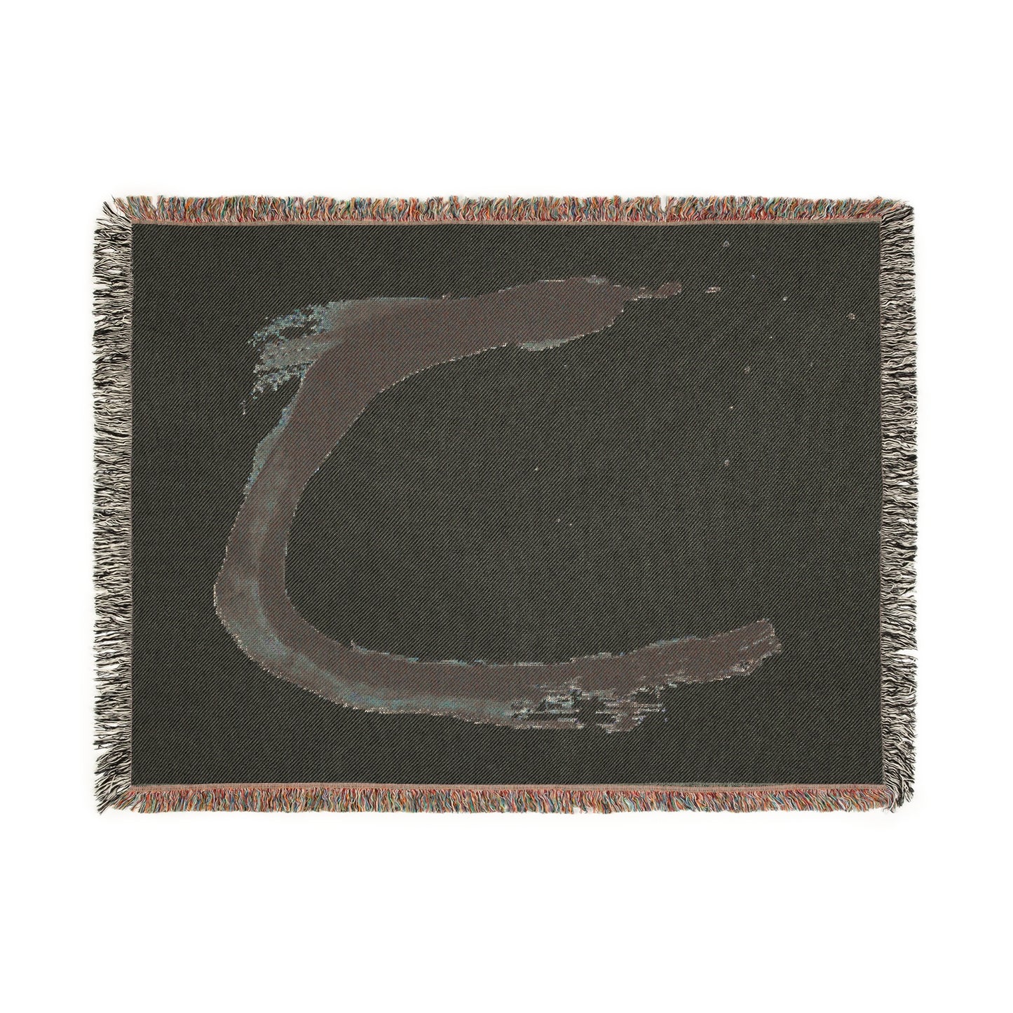 Woven Blanket - Sumi Ink Paint Stroke