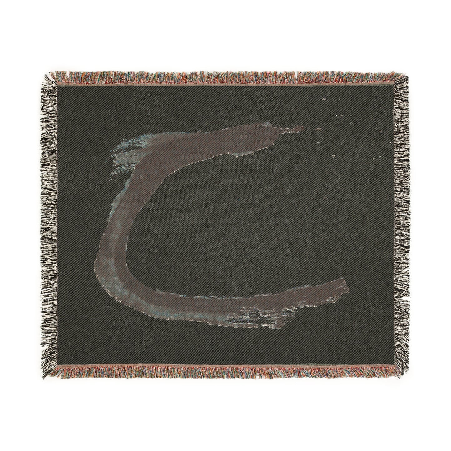 Woven Blanket - Sumi Ink Paint Stroke
