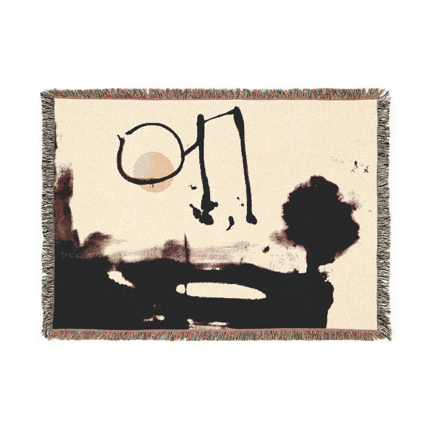 Woven Blanket - Dripping Ink
