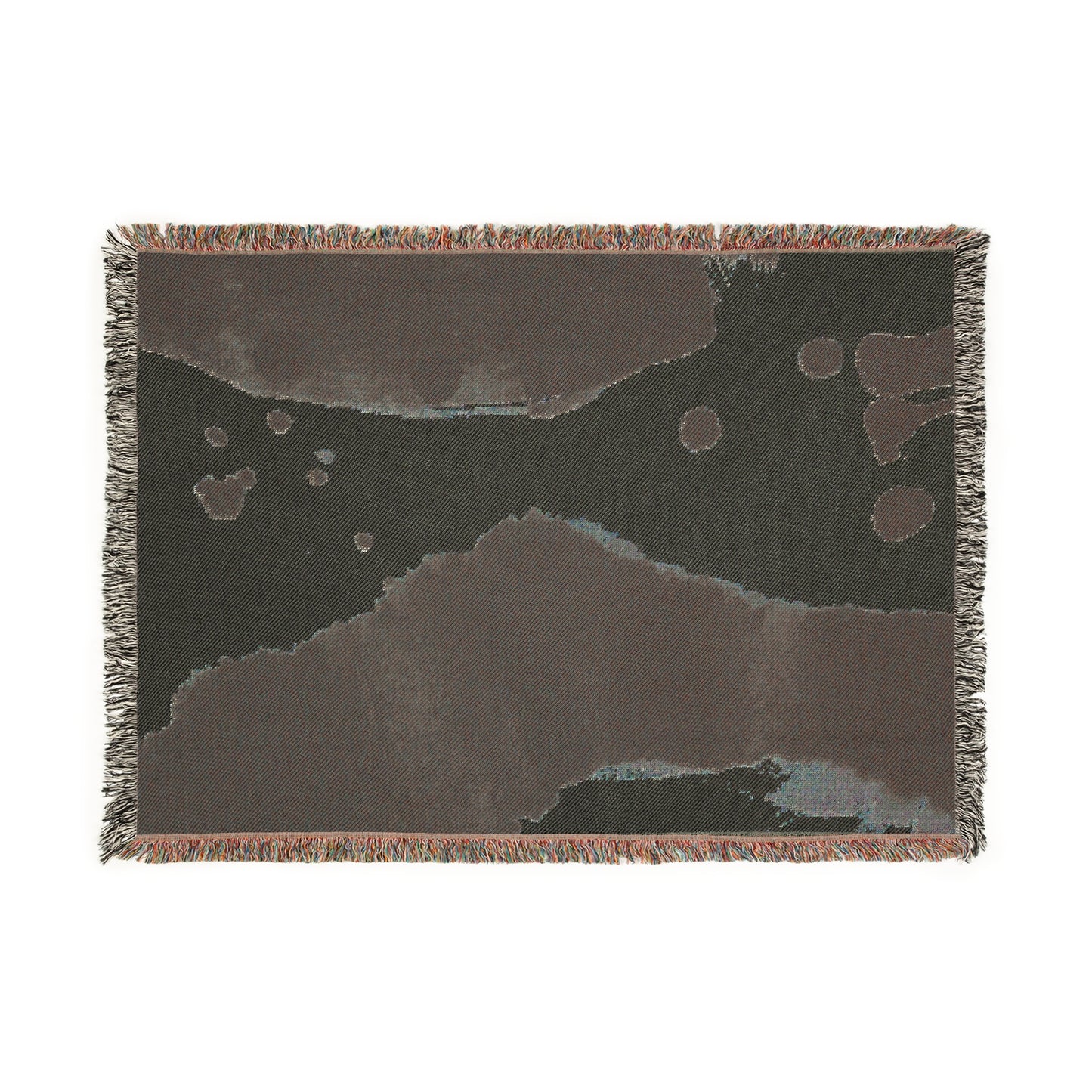 Woven Blanket - Sumi Ink Paint Splatter