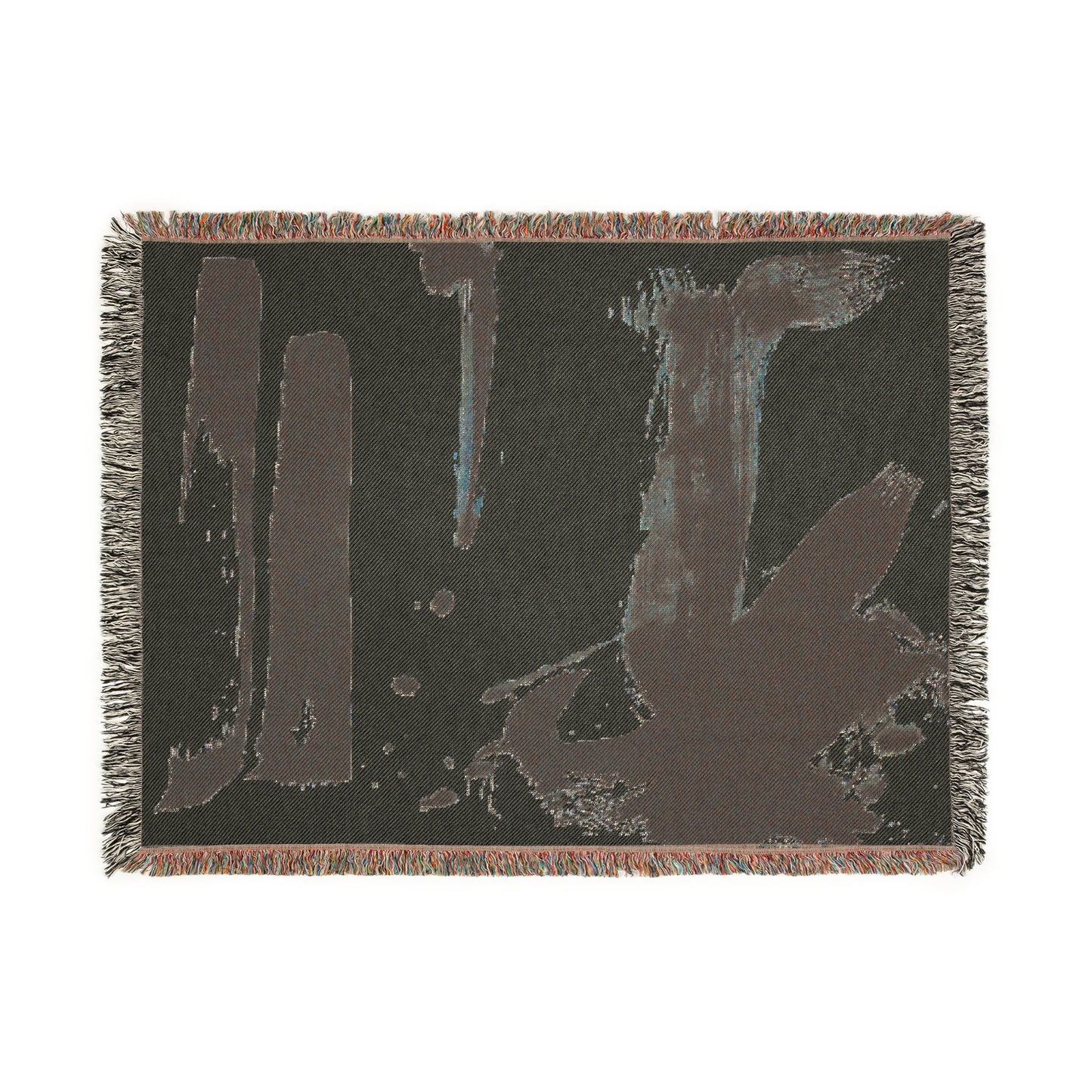 Woven Blanket - Chaotic Brush Strokes